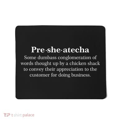 Presheatecha Definition Funny Word Mashup Mousepad