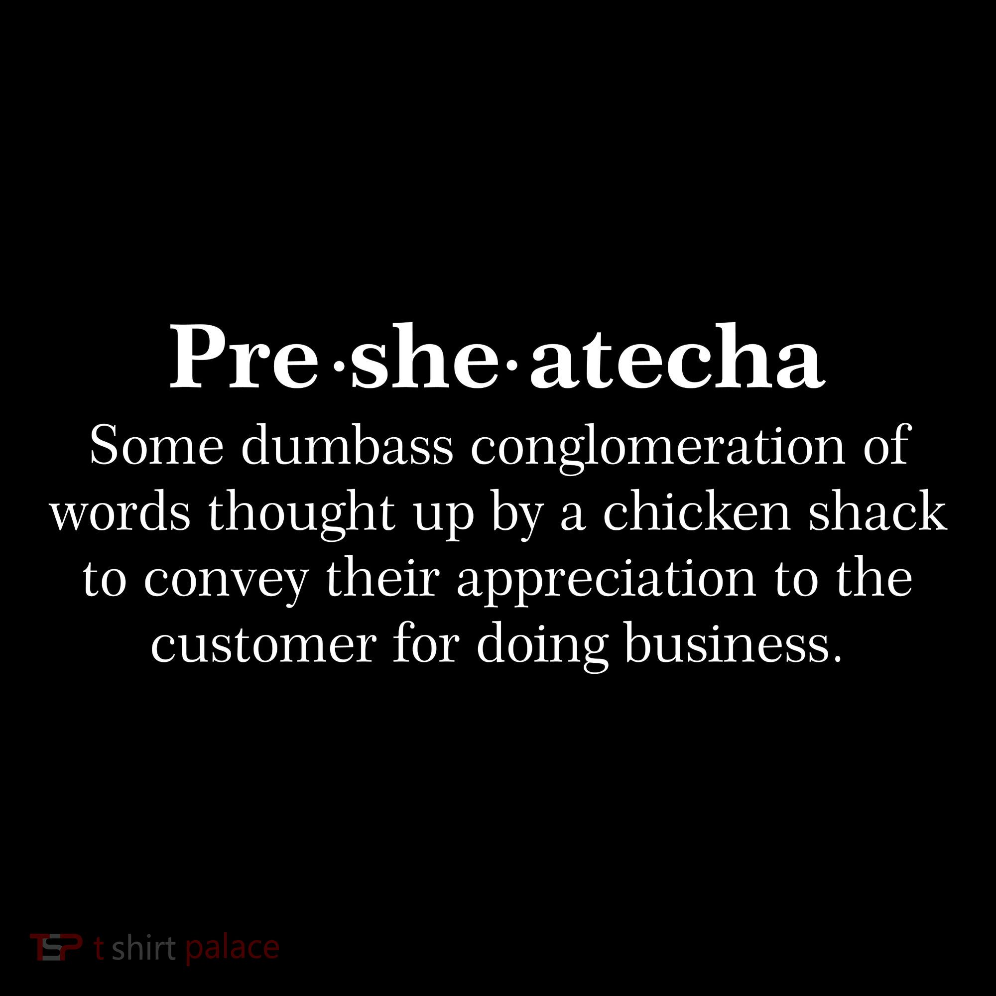 Presheatecha Definition Funny Word Mashup Tank Top