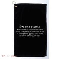 Presheatecha Definition Funny Word Mashup Golf Towel thumb 0
