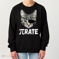 Pi Day Funny Cat Pirate Women's Sweatshirt thumb 0