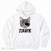 Pi Day Funny Cat Pirate Hoodie thumb 0