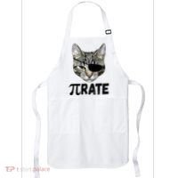 Pi Day Funny Cat Pirate Apron thumb 0