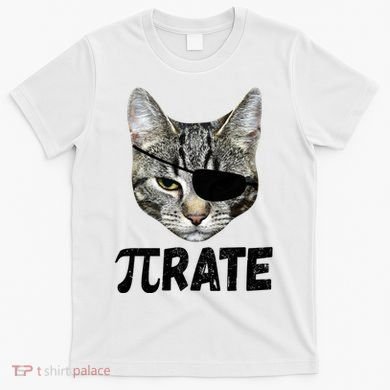 Pi Day Funny Cat Pirate T-Shirt