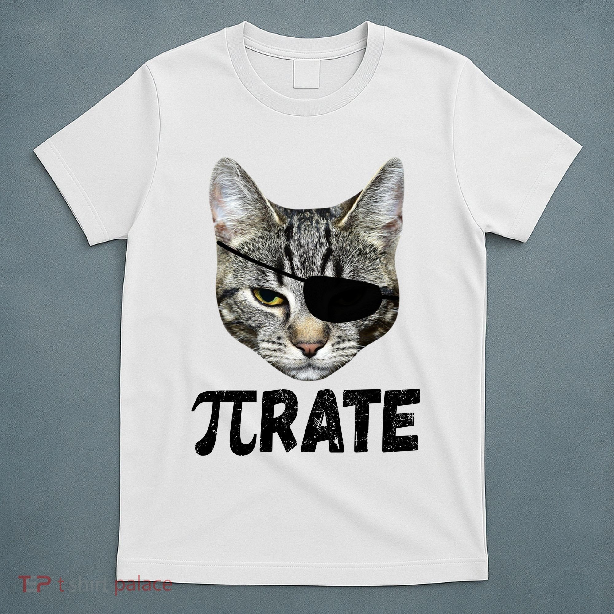 Pi Day Funny Cat Pirate T-Shirt