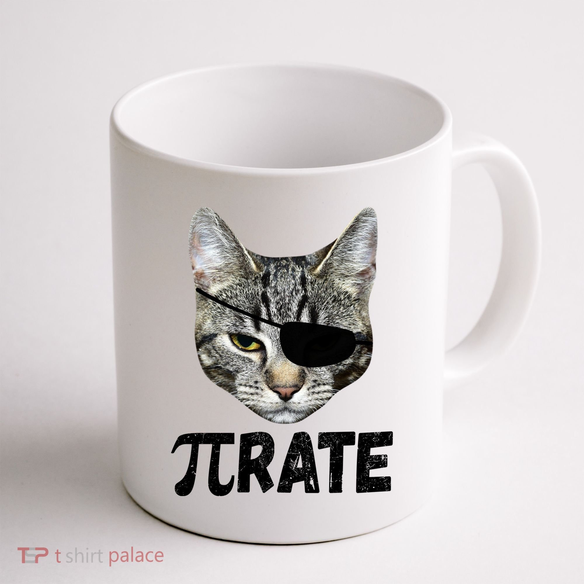 Pi Day Funny Cat Pirate Coffee Mug