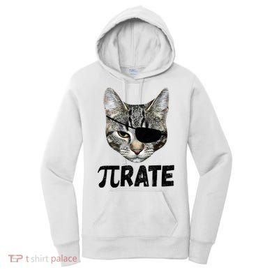 Pi Day Funny Cat Pirate Women's Hoodie