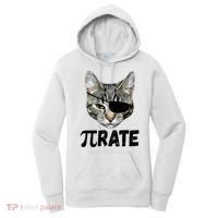 Pi Day Funny Cat Pirate Women's Hoodie thumb 0