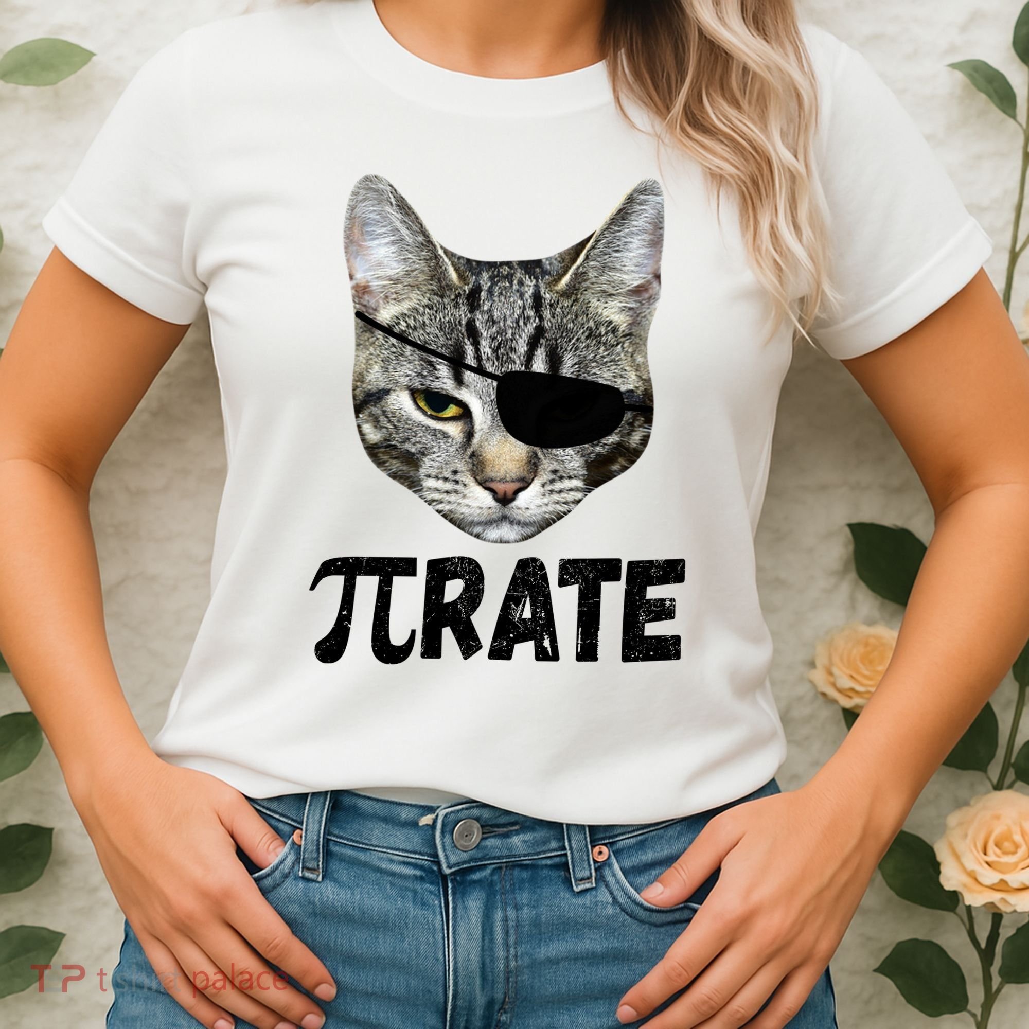 Pi Day Funny Cat Pirate Women's T-Shirt