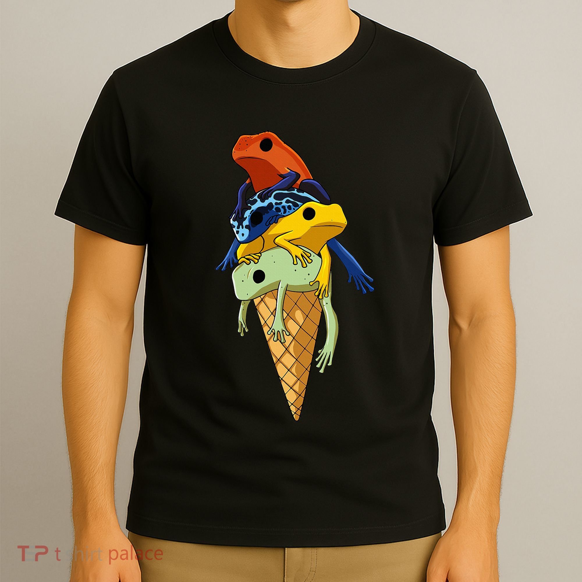 P.O.I.S.O.N Dart Frogs Ice Cream T-Shirt