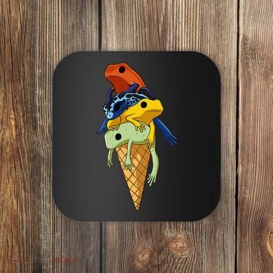 P.O.I.S.O.N Dart Frogs Ice Cream Coaster