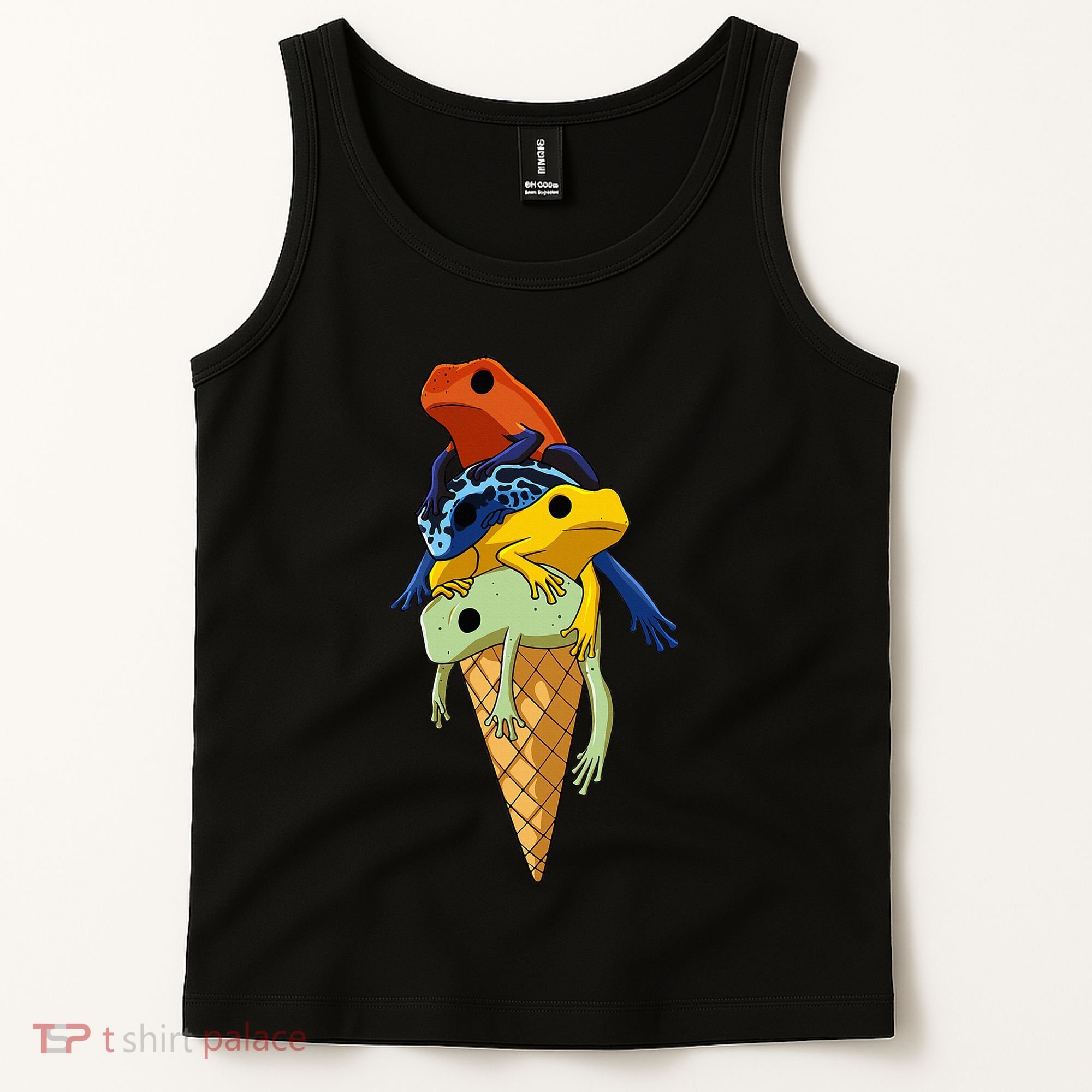 P.O.I.S.O.N Dart Frogs Ice Cream Tank Top