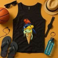 P.O.I.S.O.N Dart Frogs Ice Cream Tank Top thumb 4