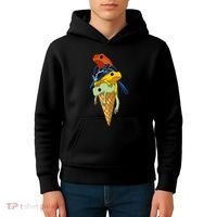 P.O.I.S.O.N Dart Frogs Ice Cream Kids Hoodie thumb 4