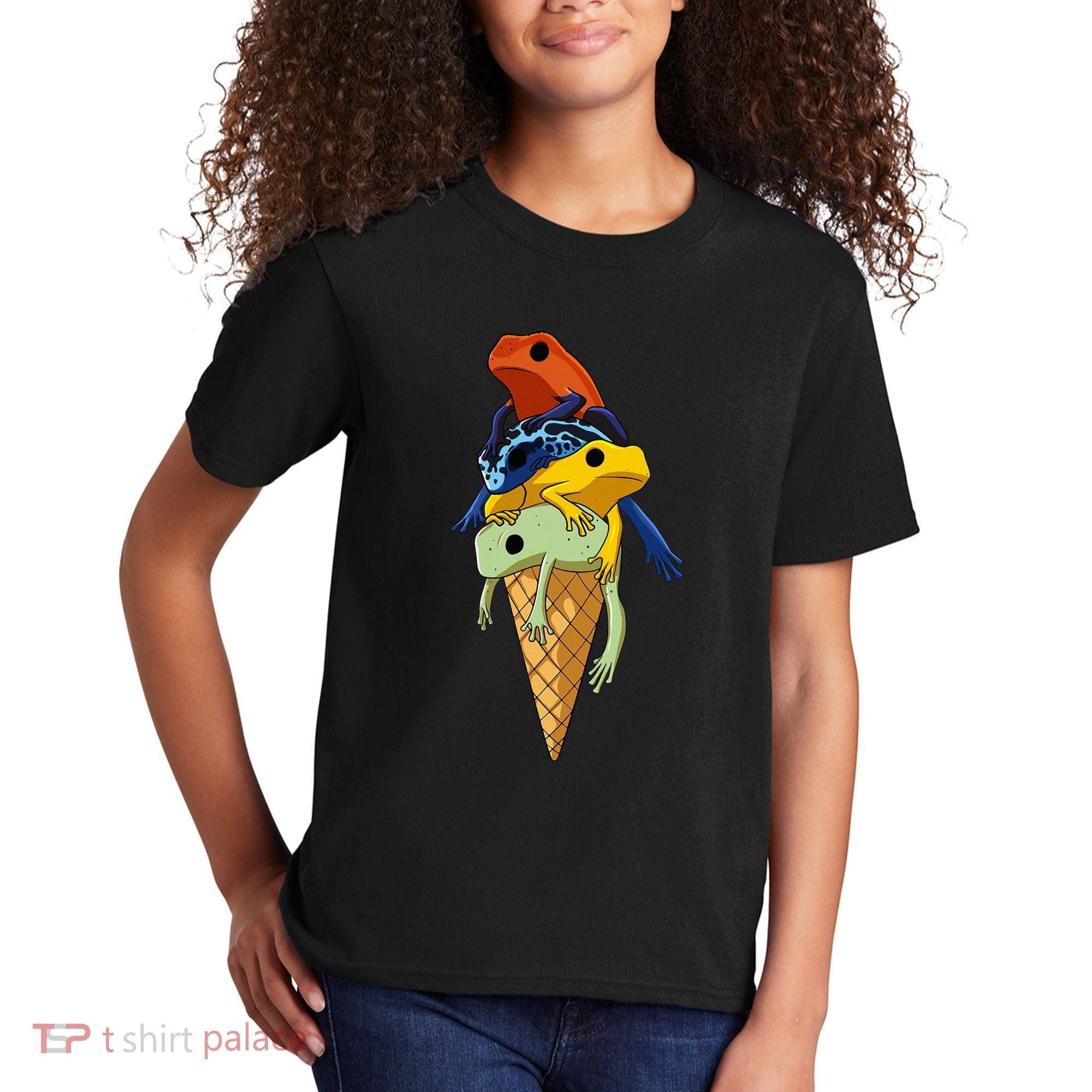 P.O.I.S.O.N Dart Frogs Ice Cream Kids T-Shirt