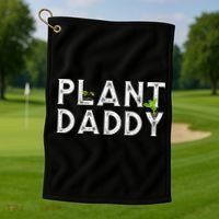 Plant Daddy Funny Landscaping Gardening Or Mowing Golf Towel thumb 1