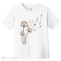 Papillon Dogs Flower Fly Dandelion Dog Mama Dog Lover Toddler T-Shirt thumb 0