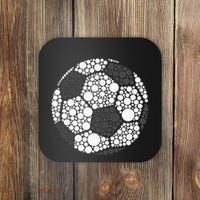 Polka Dot Football Soccer Lover Happy Dot Day Sport Ball Coaster thumb 0