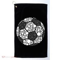 Polka Dot Football Soccer Lover Happy Dot Day Sport Ball Golf Towel thumb 0