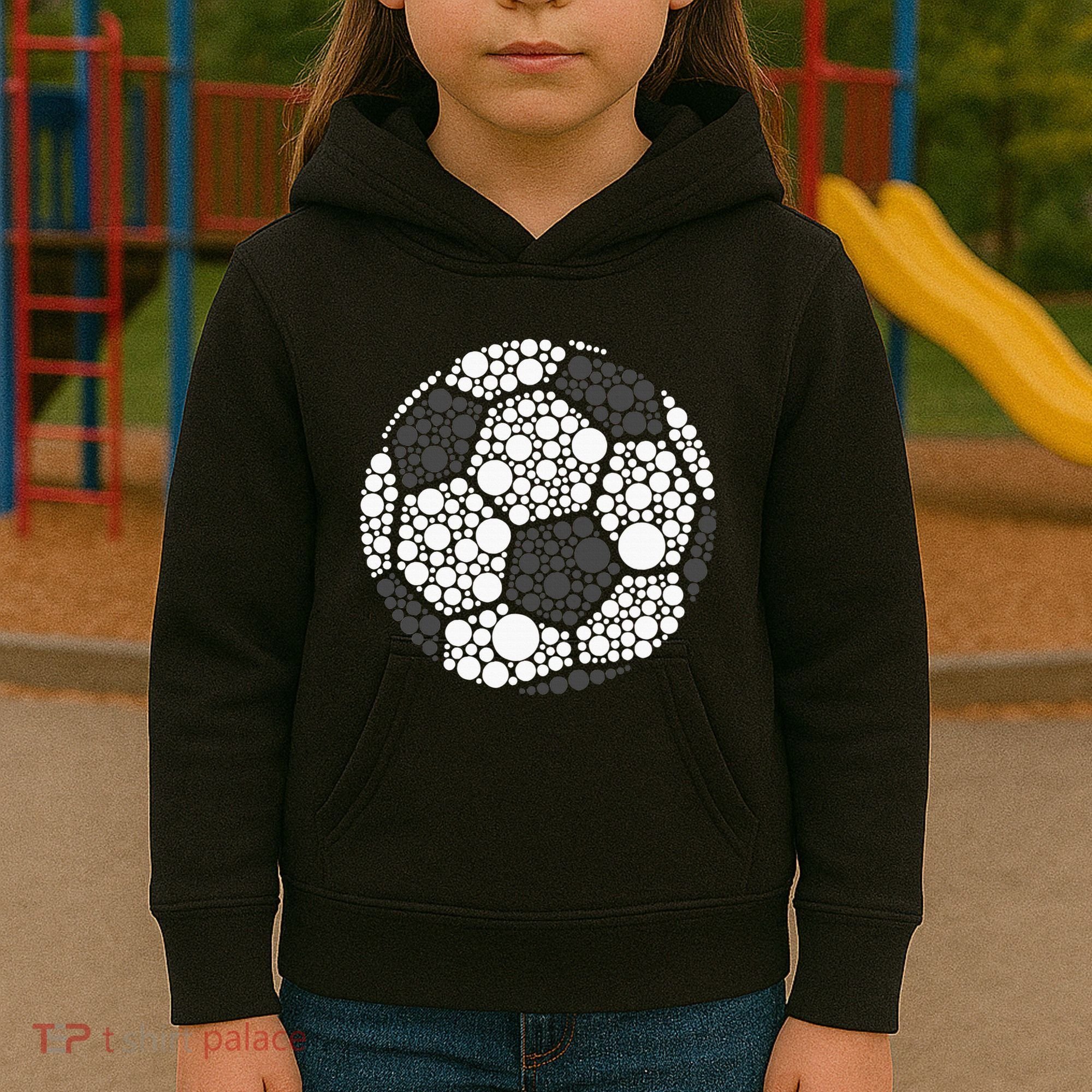 Polka Dot Football Soccer Lover Happy Dot Day Sport Ball Kids Hoodie