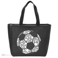 Polka Dot Football Soccer Lover Happy Dot Day Sport Ball Tote Bag thumb 0