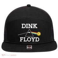 Pickleball Dink Floyd 7 Panel Mesh Trucker Snapback Hat thumb 0