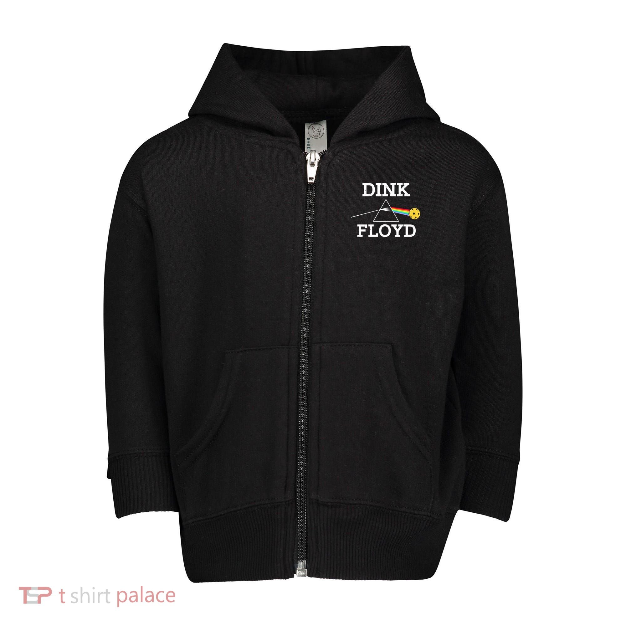 Pickleball Dink Floyd Toddler Zip Fleece Hoodie