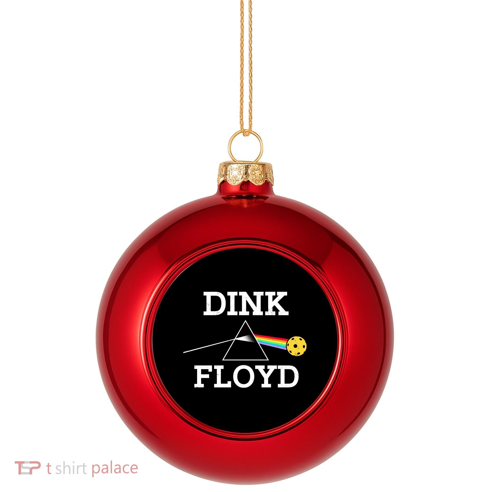 Pickleball Dink Floyd Plastic Christmas Ball Ornament
