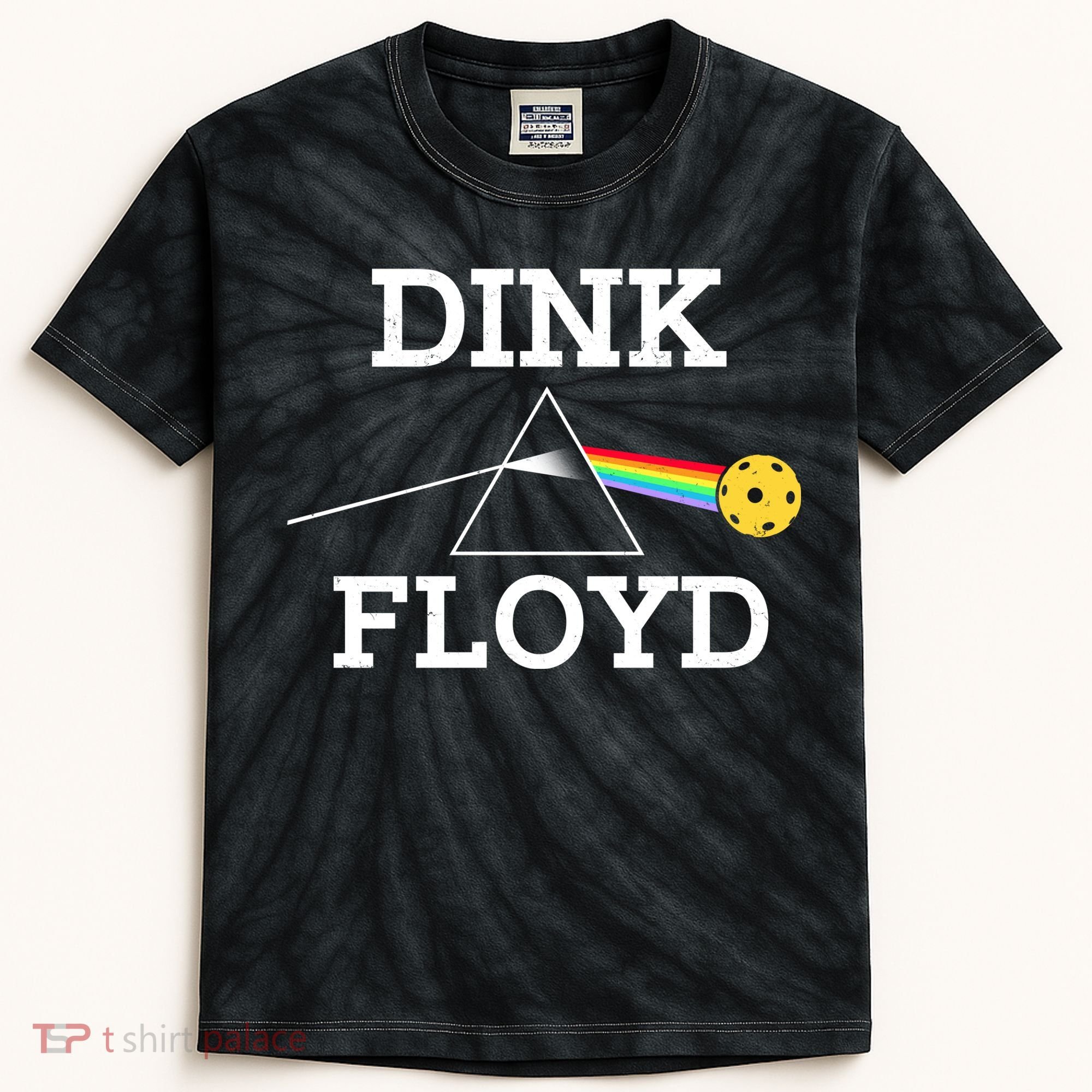 Pickleball Dink Floyd Kids Tie-Dye T-Shirt