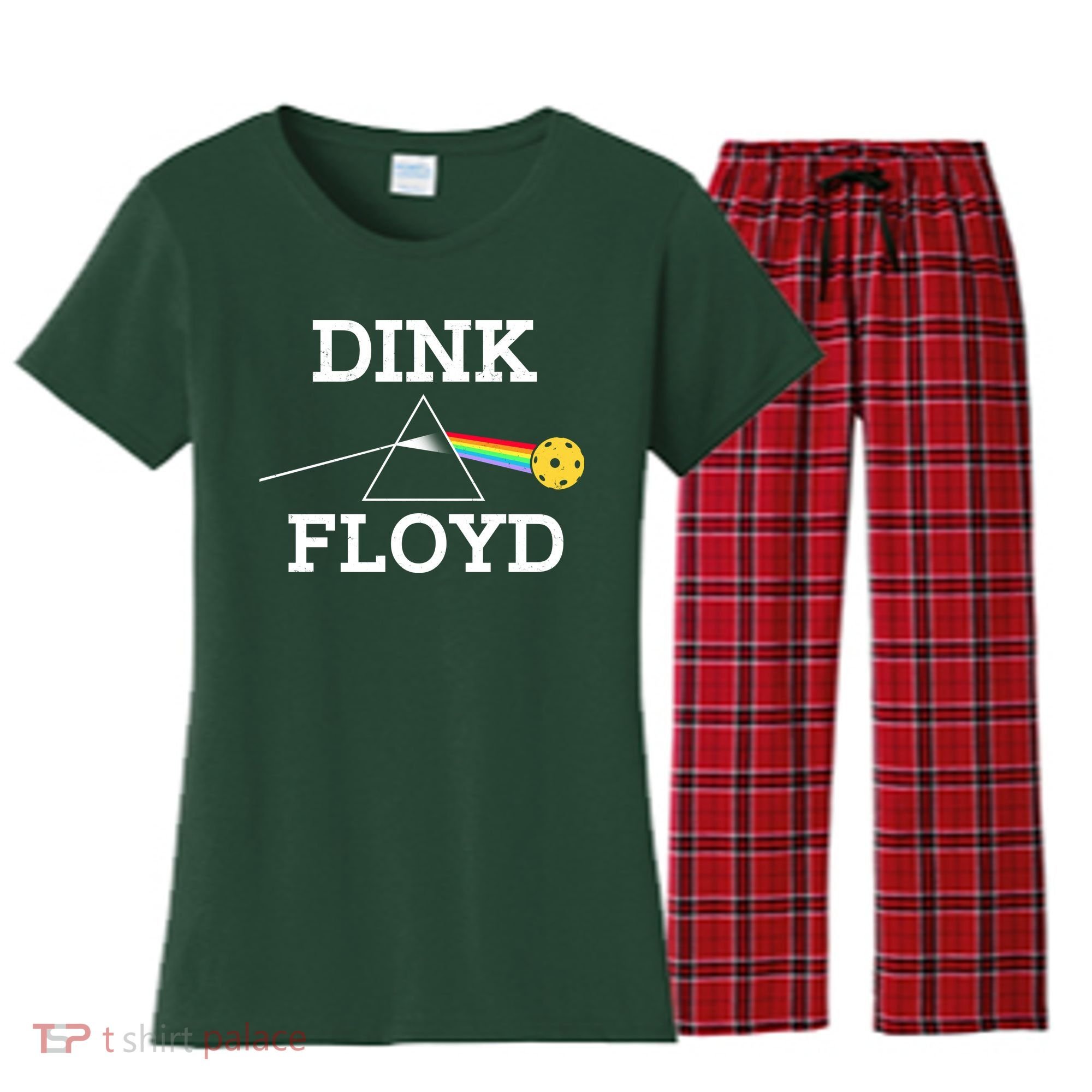 Pickleball Dink Floyd Women's Flannel Pajama Set