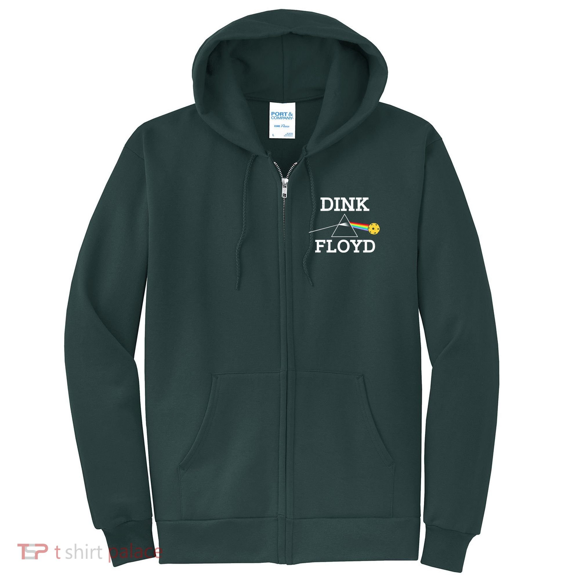 Pickleball Dink Floyd Full Zip Hoodie