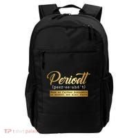 Periodt Definition Funny Black History Month Melanin Pride Backpack thumb 0