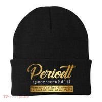 Periodt Definition Funny Black History Month Melanin Pride Beanie thumb 0