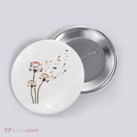 Papillon Dogs Flower Fly Dandelion Dog Mama Dog Lover Button thumb 0