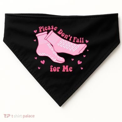 Please Dont Fall For Me Funny Nurse Valentine USA-Made Doggie Bandana