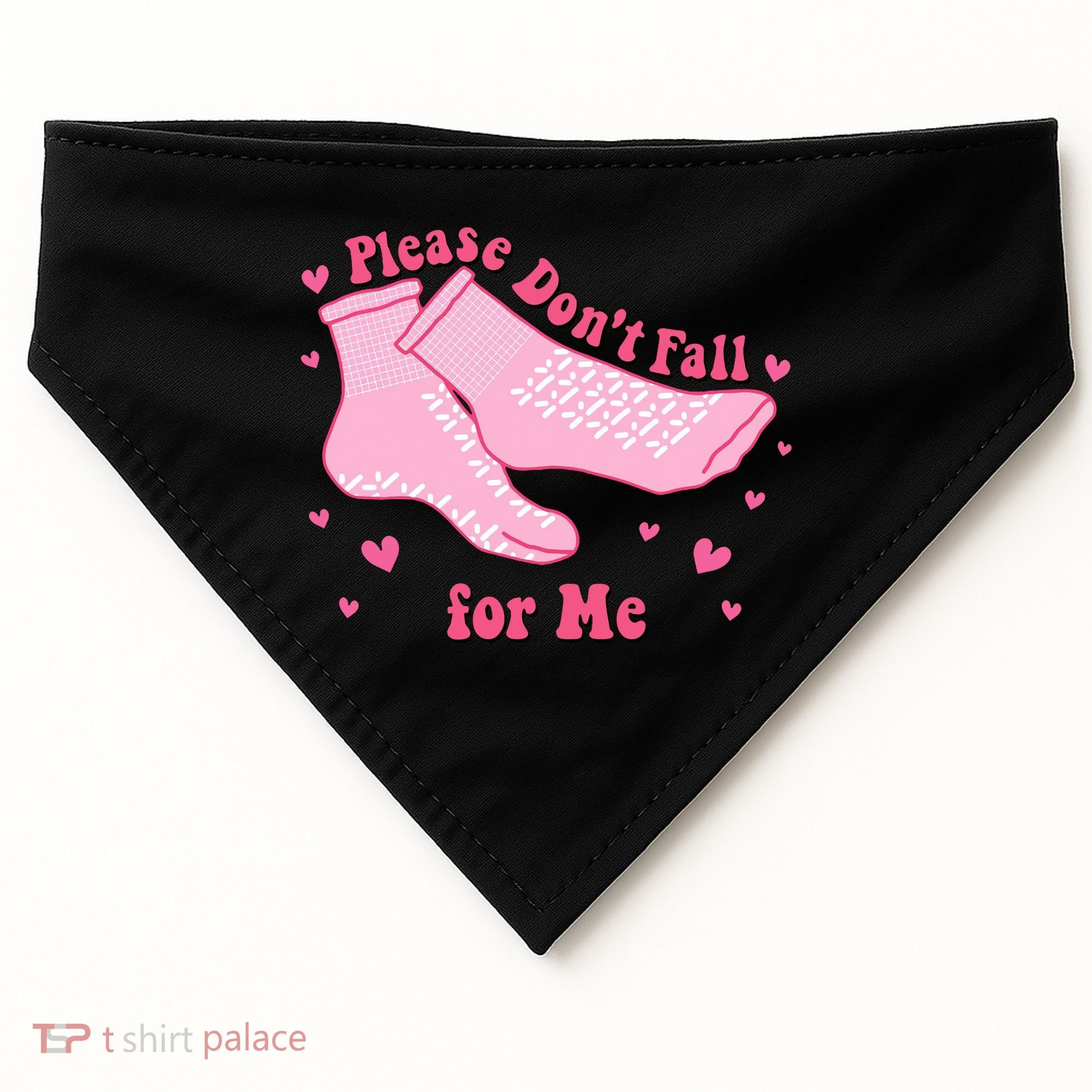 Please Dont Fall For Me Funny Nurse Valentine USA-Made Doggie Bandana