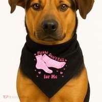 Please Dont Fall For Me Funny Nurse Valentine USA-Made Doggie Bandana thumb 1