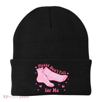 Please Dont Fall For Me Funny Nurse Valentine Beanie