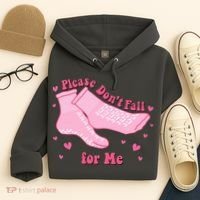 Please Dont Fall For Me Funny Nurse Valentine Hoodie thumb 4