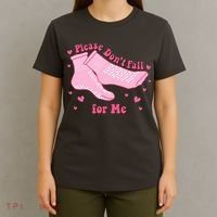 Please Dont Fall For Me Funny Nurse Valentine T-Shirt thumb 4