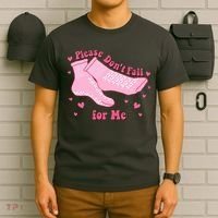 Please Dont Fall For Me Funny Nurse Valentine T-Shirt thumb 6