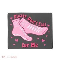 Please Dont Fall For Me Funny Nurse Valentine Mousepad thumb 0