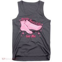 Please Dont Fall For Me Funny Nurse Valentine Tank Top thumb 0