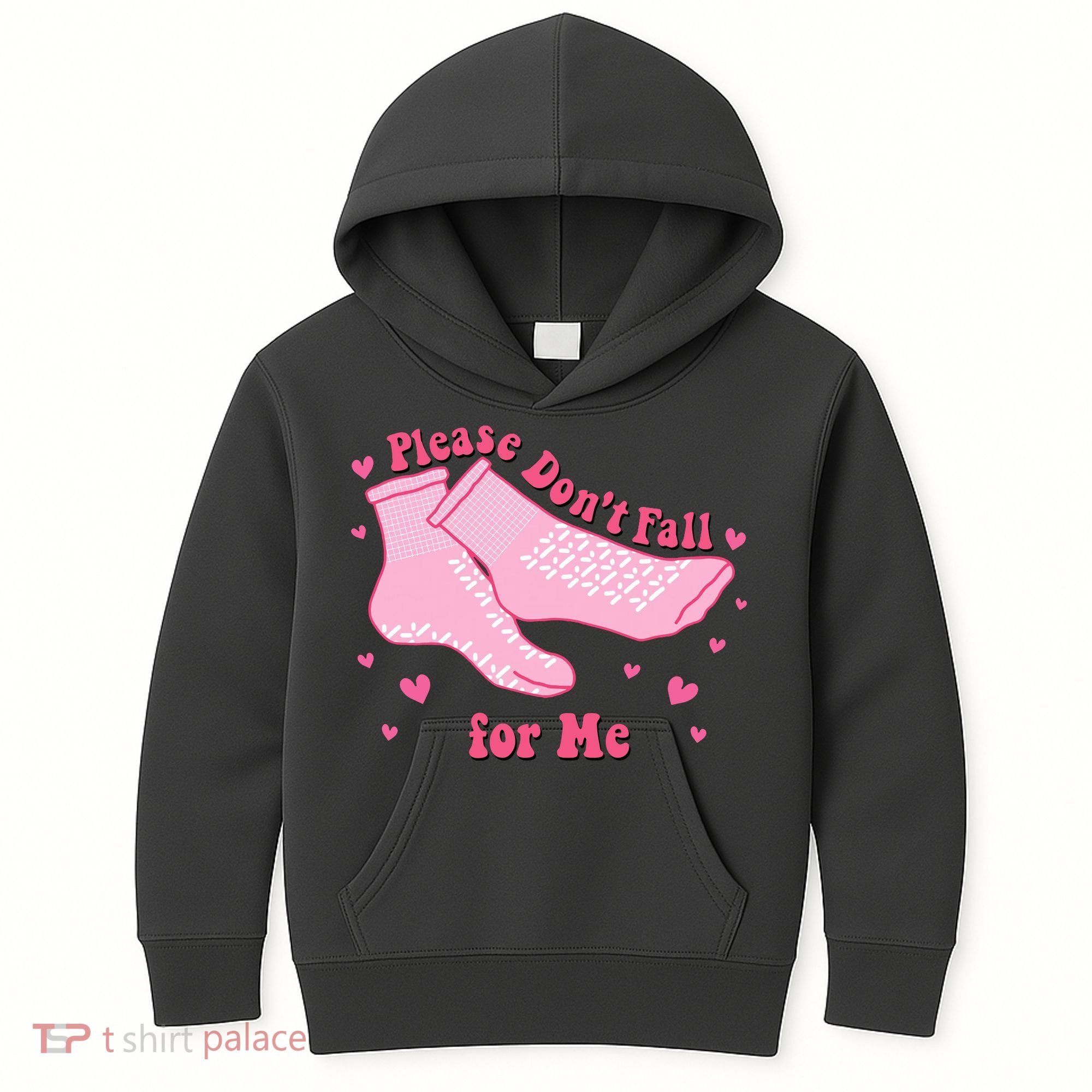 Please Dont Fall For Me Funny Nurse Valentine Kids Hoodie