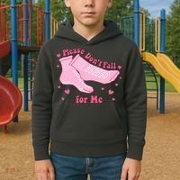 Please Dont Fall For Me Funny Nurse Valentine Kids Hoodie thumb 2