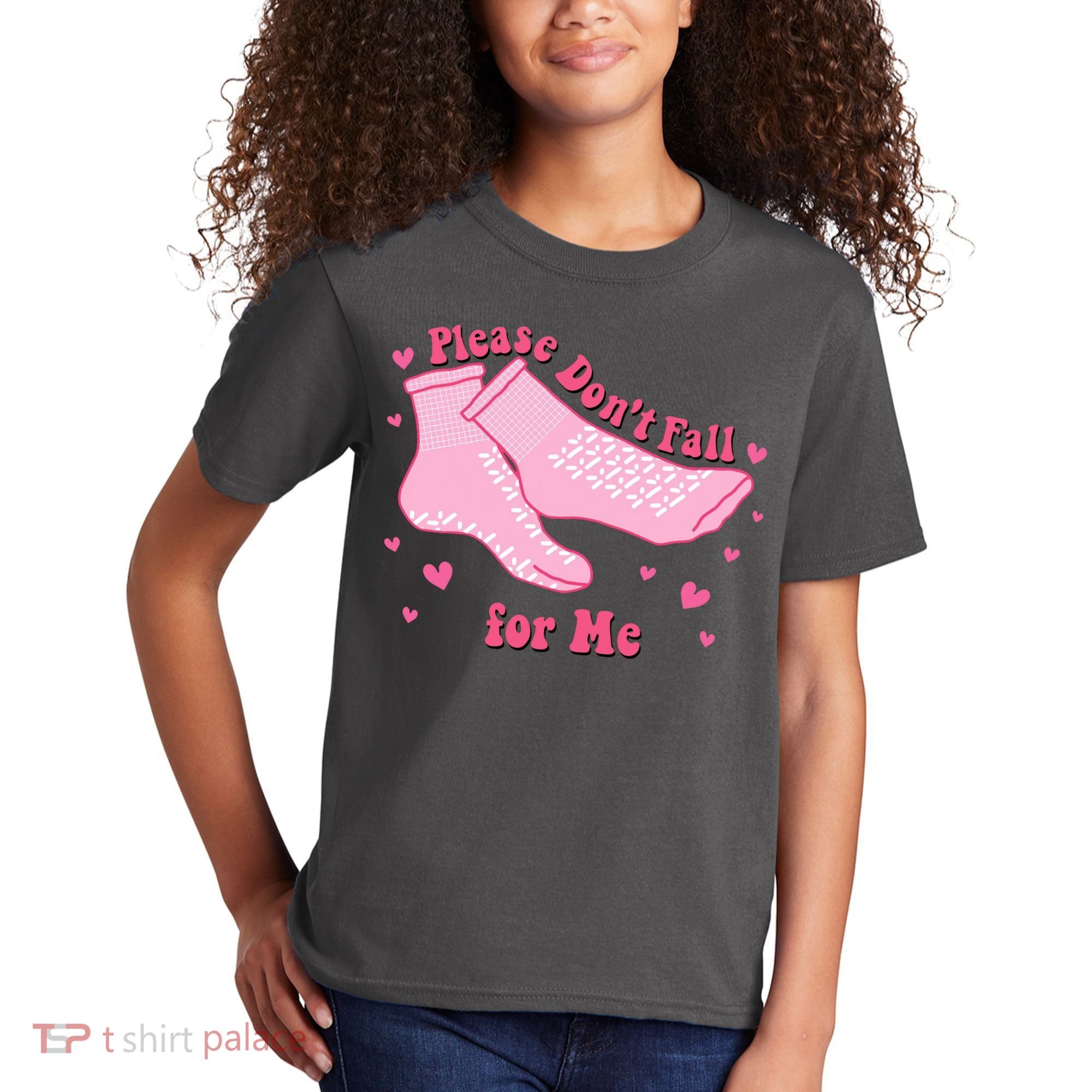 Please Dont Fall For Me Funny Nurse Valentine Kids T-Shirt