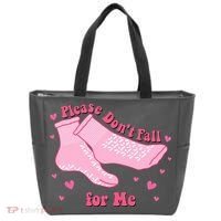 Please Dont Fall For Me Funny Nurse Valentine Tote Bag thumb 0