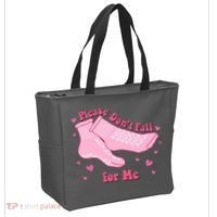 Please Dont Fall For Me Funny Nurse Valentine Tote Bag thumb 2