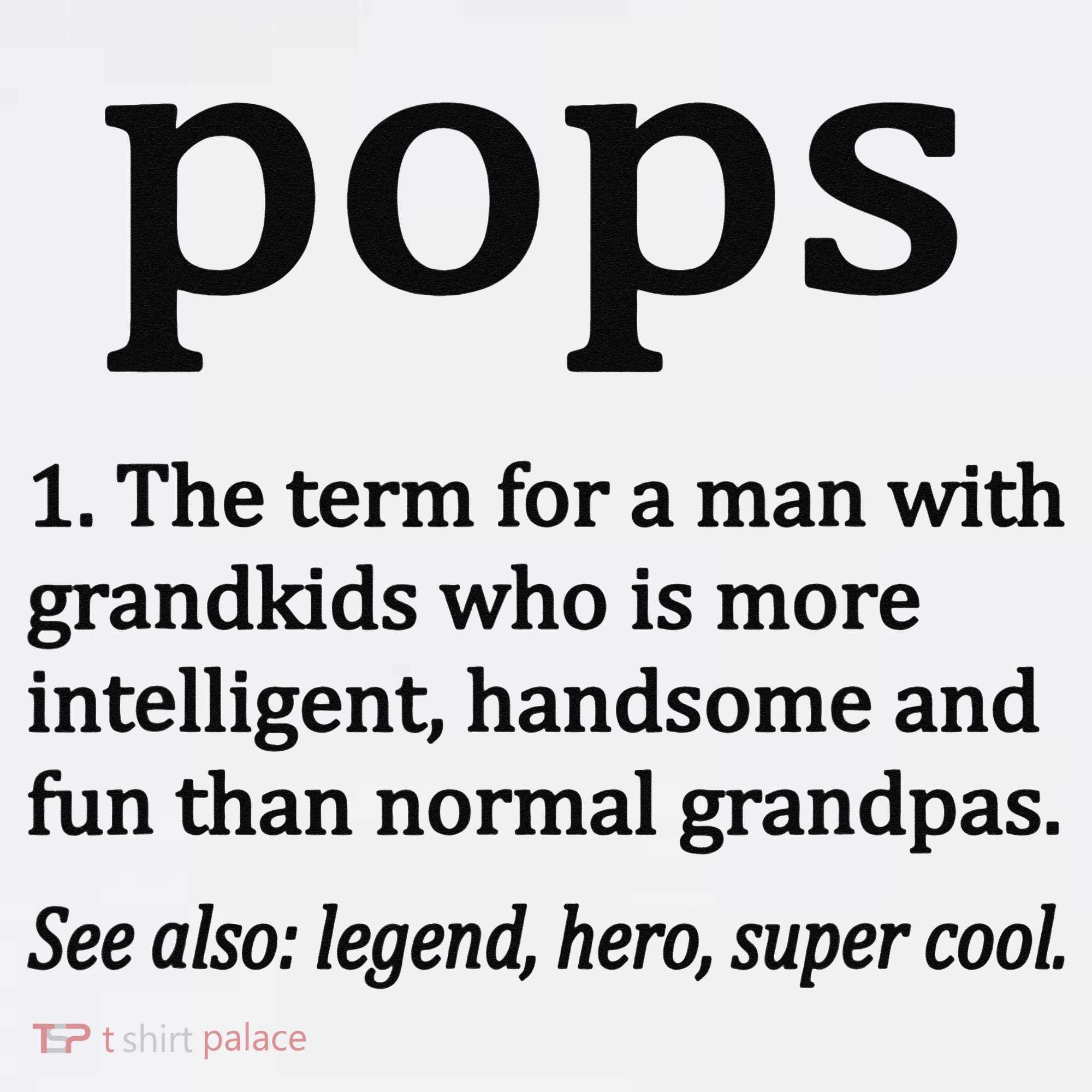 Pops Definition Funny Pops Grandpa Doggie Tank