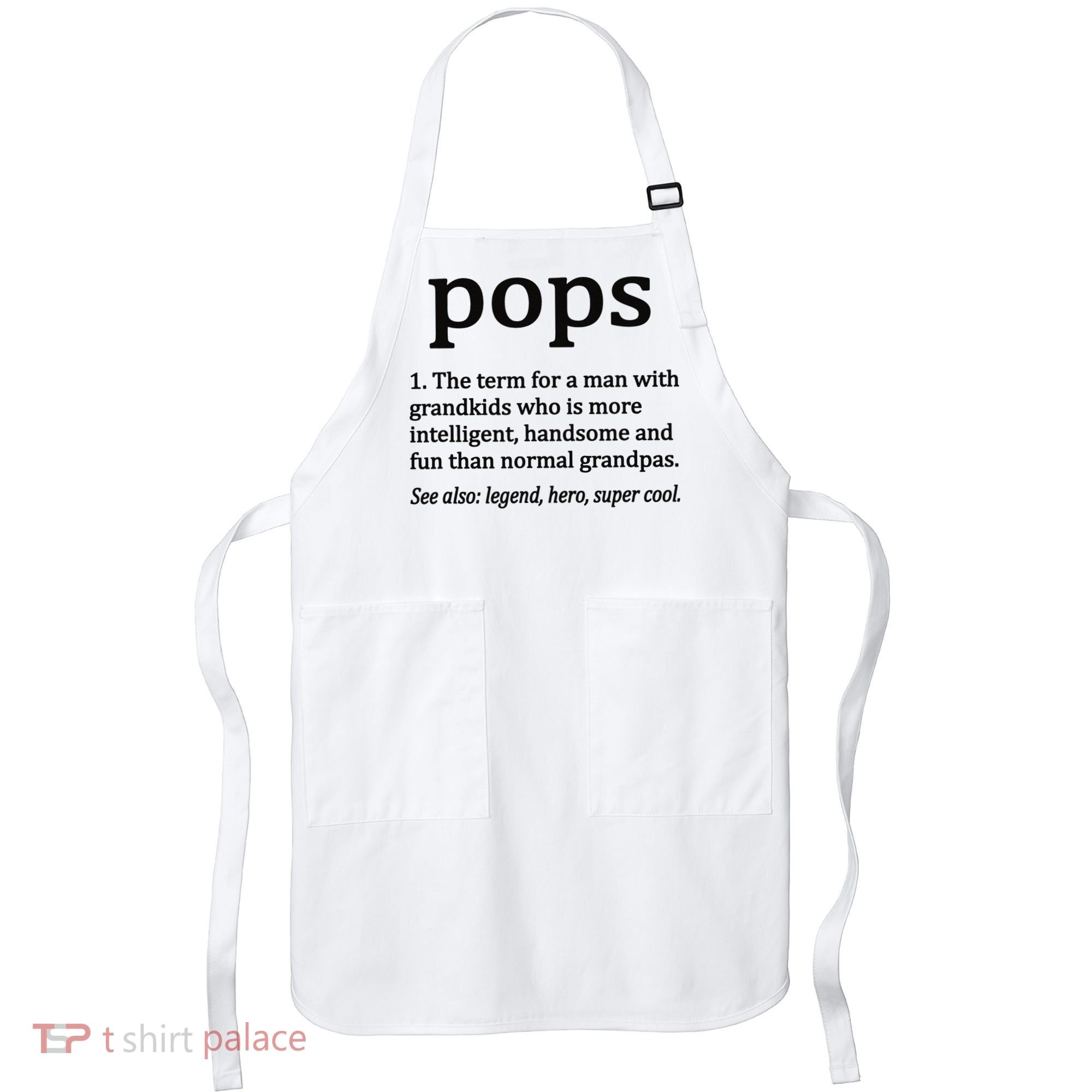 Pops Definition Funny Pops Grandpa Apron