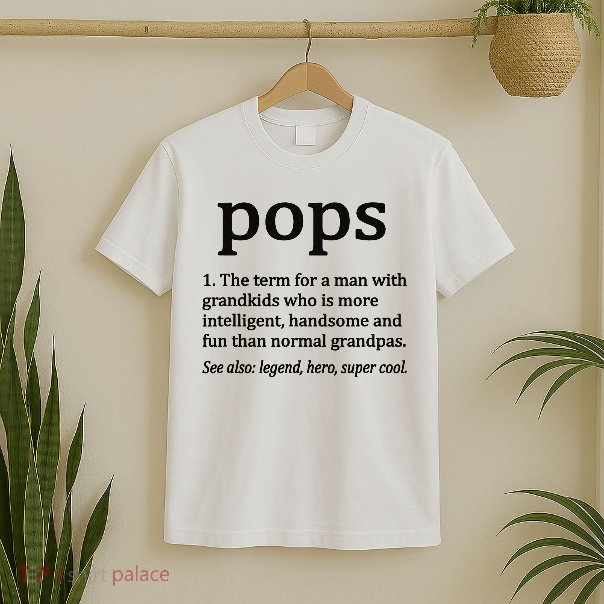 Pops Definition Funny Pops Grandpa T-Shirt